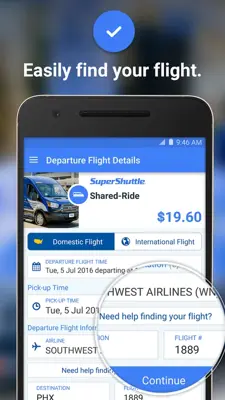 SuperShuttle android App screenshot 0
