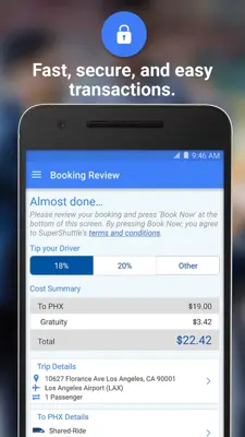 SuperShuttle android App screenshot 2